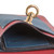 Leather cellphone case, 'Charming Simplicity in Crimson' - Leather Cellphone Case in Crimson and Azure from Costa Rica (image 2d) thumbail