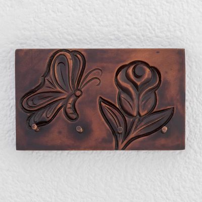 Wood key rack, Costa Rican Nature
