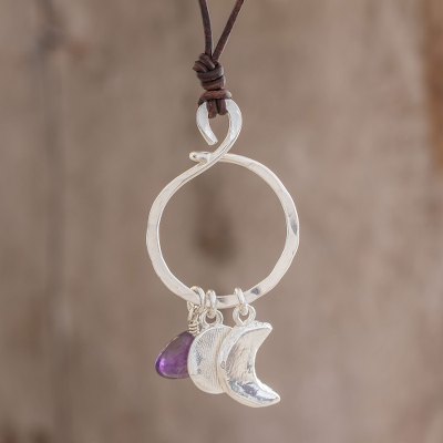 Amethyst pendant necklace, Ancestral Guide