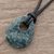 Jade pendant necklace, 'Verdant Tear' - Drop-Shaped Jade Adjustable Pendant Necklace from Guatemala thumbail