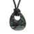 Jade pendant necklace, 'Verdant Ellipse' - Elliptical Jade Adjustable Pendant Necklace from Guatemala (image 2a) thumbail