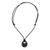 Jade pendant necklace, 'Verdant Ellipse' - Elliptical Jade Adjustable Pendant Necklace from Guatemala (image 2c) thumbail