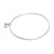 Fine silver bangle bracelet, 'Hammered Ring in Pink' - Fine Silver Bangle Bracelet in Blue from Guatemala (image 2b) thumbail
