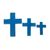 Wood wall crosses, 'Symbol of Love in Blue' (set of 3) - Distressed Wood Wall Crosses in Blue (Set of 3) (image 2a) thumbail