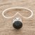 Jade band ring, 'Subtle Maya in Dark Green' - Dark Green Jade Band Ring Crafted in Guatemala thumbail