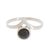 Jade band ring, 'Subtle Maya in Dark Green' - Dark Green Jade Band Ring Crafted in Guatemala (image 2a) thumbail