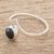 Jade band ring, 'Subtle Maya in Dark Green' - Dark Green Jade Band Ring Crafted in Guatemala (image 2b) thumbail