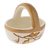 Ceramic catchall, 'Breath of Autumn' - Ceramic Catchall with Hand-Painted Leaf Motifs (image 2a) thumbail