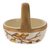 Ceramic catchall, 'Breath of Autumn' - Ceramic Catchall with Hand-Painted Leaf Motifs (image 2b) thumbail