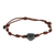 Jade pendant bracelet, 'Heart Between Knots' - Natural Jade Heart Pendant Bracelet from Guatemala (image 2b) thumbail