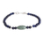 Jade and lapis lazuli beaded bracelet, 'Cool Serenity' - Jade and Lapis Lazuli Beaded Bracelet from Guatemala (image 2b) thumbail