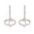 Sterling silver dangle earrings, 'Real Hearts' - Heart-Shaped Sterling Silver Dangle Earrings from Guatemala (image 2a) thumbail