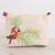 Cotton clutch, 'Palm Macaw' - Hand-Painted Macaw Cotton Clutch from El Salvador thumbail