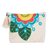 Cotton cosmetic bag, 'Floral Inspiration' - Floral Hand-Painted Cotton Cosmetic Bag from El Salvador thumbail