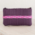 Handwoven clutch, 'Harmony of Color in Eggplant' - Recycled Handwoven Clutch in Eggplant from Guatemala (image 2) thumbail