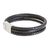 Men's leather cord bracelet, 'Masculine Strands in Black' - Men's Leather Cord Bracelet in Black from Costa Rica (image 2e) thumbail