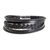 Men's leather strand bracelet, 'Bold Variety in Black' - Men's Black Leather Strand Bracelet from Costa Rica (image 2a) thumbail