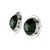 Jade button earrings, 'Forest Sun' - Natural Guatemalan Jade Earrings (image 2c) thumbail