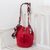 Cotton bucket bag, 'Succulent Strawberry' - Hand-Crocheted Cotton Bucket Bag in Solid Strawberry (image 2) thumbail