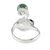 Jade cocktail ring, 'By The Way' - Sterling and Jade Cocktail Ring (image 2d) thumbail