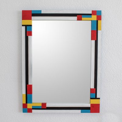 Wood wall mirror, Modern Homage