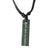 Jade pendant necklace, 'Remember You Are Awesome' - Handmade Jade Necklace with Inspirational Message (image 2a) thumbail