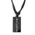 Jade pendant necklace, 'Wisdom in Black' - Wisdom Inscribed Black Jade Necklace (image 2a) thumbail