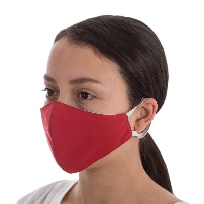 Contoured face masks, Solidarity in Red (pair)