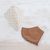Natural cotton face masks, 'Earth Tones' (pair) - 2 Natural Undyed Brown and Ivory Cotton 2-Layer Masks (image 2b) thumbail