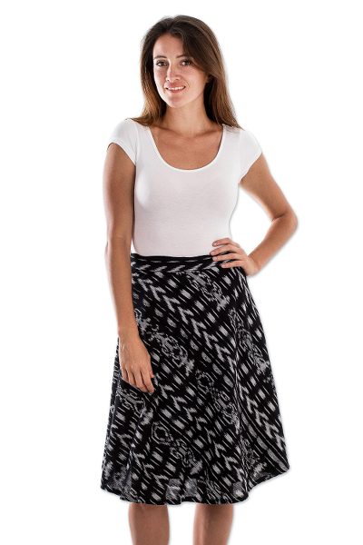 Cotton wrap skirt, Jaspe Jazz