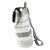 Cotton shoulder bag, 'Flowing River in Black' (15 inch) - Striped Black and Off-White Shoulder Bag (15 Inch) (image 2b) thumbail