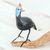 Ceramic figurine, 'Guinea Hen' - Ceramic Guinea Hen Bird For Outdoor Use From Guatemala thumbail