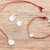 Fine silver and cultured pearl jewelry set, 'Bohemian Beauty' (3 pieces) - Leather and Fine Silver Jewelry Set thumbail