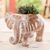 Ceramic planter, 'Rustic Elephant in Brown' - Hand Crafted Elephant Planter (image 2) thumbail
