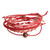 Macrame bracelet set, 'Fruit Punch' (set of 5) - Red Macrame Bracelets (Set of 5) (image 2a) thumbail