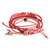 Macrame bracelet set, 'Fruit Punch' (set of 5) - Red Macrame Bracelets (Set of 5) (image 2c) thumbail