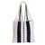 Cotton shoulder bag, 'Nautical Flair' - Blue and White Cotton Shoulder Bag (image 2a) thumbail