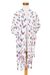 Rayon ikat jacket, 'Color Confetti' - Fringed Rayon Ikat Jacket thumbail