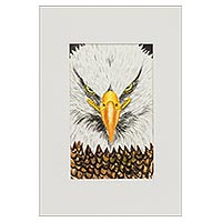 'Courage' - Original Eagle Painting from Guatemala
