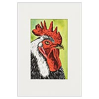 'Triumph' - Signed Rooster Painting