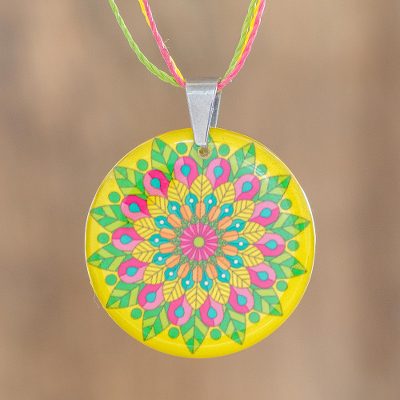 Mandala pendant necklace, Solstice
