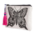 Cotton cosmetic bag, 'Monarch' - Block Print Cosmetic Bag (image 2c) thumbail
