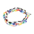 Beaded multi-strand bracelet, 'Glass Garden' - Floral Glass Bead Multi-Strand Bracelet from Guatemala (image 2b) thumbail