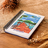 Paper journal, 'Atitlan' - Cultural Lake Atitlan Paper Journal from Guatemala