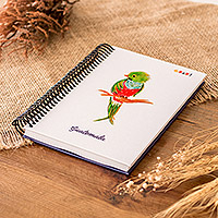 Paper journal, 'The Quetzal and Guatemala' - Cultural Quetzal Bird-Themed Paper Journal from Guatemala