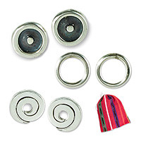 Curated gift set, 'Tiny Twinkles' - Three-Pair Sterling Silver Stud Earring Curated Gift Set