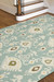 Flat-weave tribal pattern wool area rug, 'Romantic' - Flat-Weave Tribal Pattern Light Blue and Ivory Wool Area Rug (image 2d) thumbail