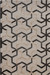Modern geometric beige/gray wool blend area rug, 'Noir Overlap' - Modern Geometric Beige/Gray Wool Blend Area Rug thumbail