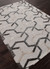 Modern geometric beige/gray wool blend area rug, 'Noir Overlap' - Modern Geometric Beige/Gray Wool Blend Area Rug (image 2c) thumbail