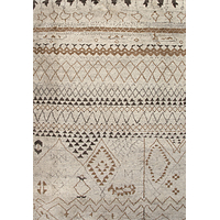 Modern Moroccan wool area rug, 'Elra' - Modern Moroccan Ivory/Taupe Wool Area Rug